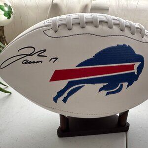 Josh Allen signed full-size Buffalo Bills autographed Wilson football w/COA 877